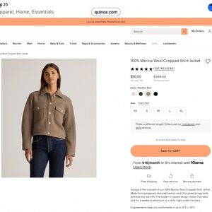 Quince Cropped Shirt Jacket